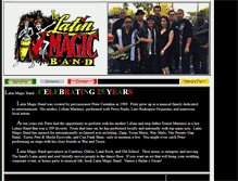 Tablet Screenshot of latinmagicband.com